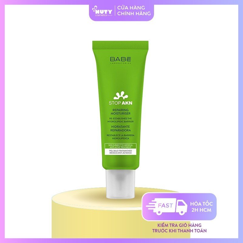 Mô tả Kem Dưỡng Laboratorios Babé Cho Da Dầu Mụn Stop AKN Mattifying Moisturiser (50ml) - 2