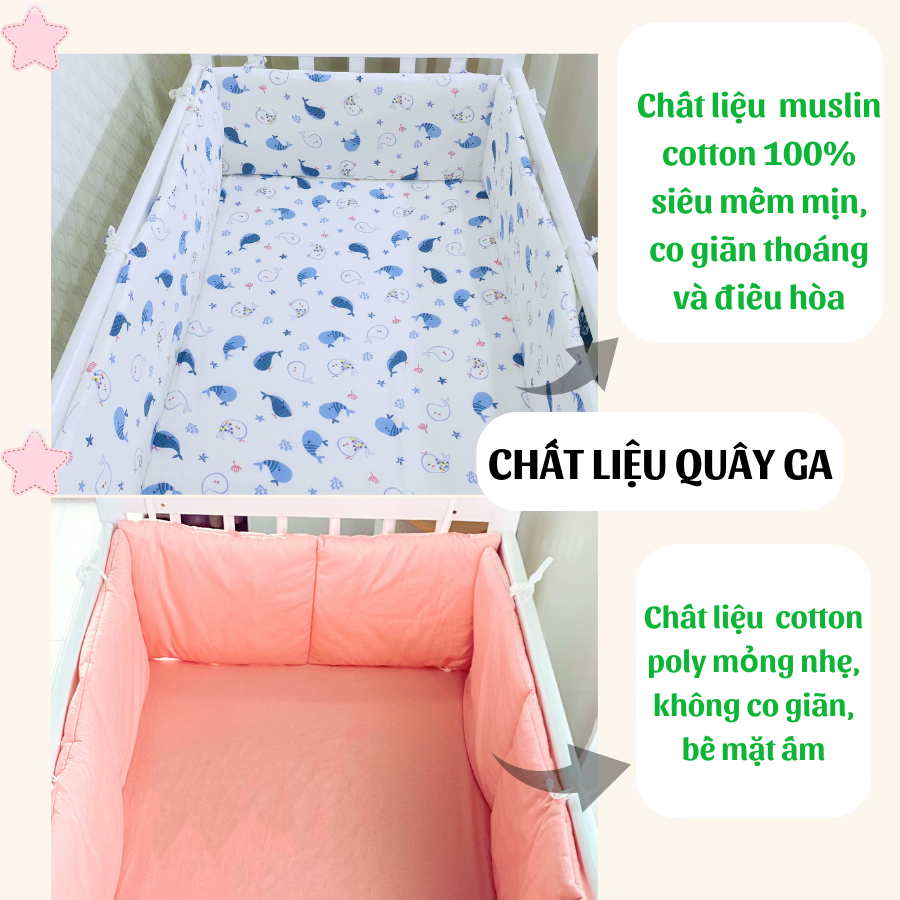 Mô tả Cũi Cho Bé GOLDCAT 4IN1 Làm Từ Gỗ Quế Tự Nhiên, Có Thể Gấp Gọn Điều Chỉnh 2 Mức Cũi, Kèm Đệm Muslin Cao Cấp - 5