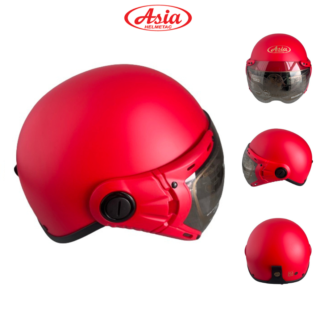 Mô tả TRỢ GIÁ - Mũ bảo hiểm nửa đầu kính chống lóa cao cấp - Asia MT105K - Vòng đầu 57-59cm - Bảo hành 12 tháng - 2