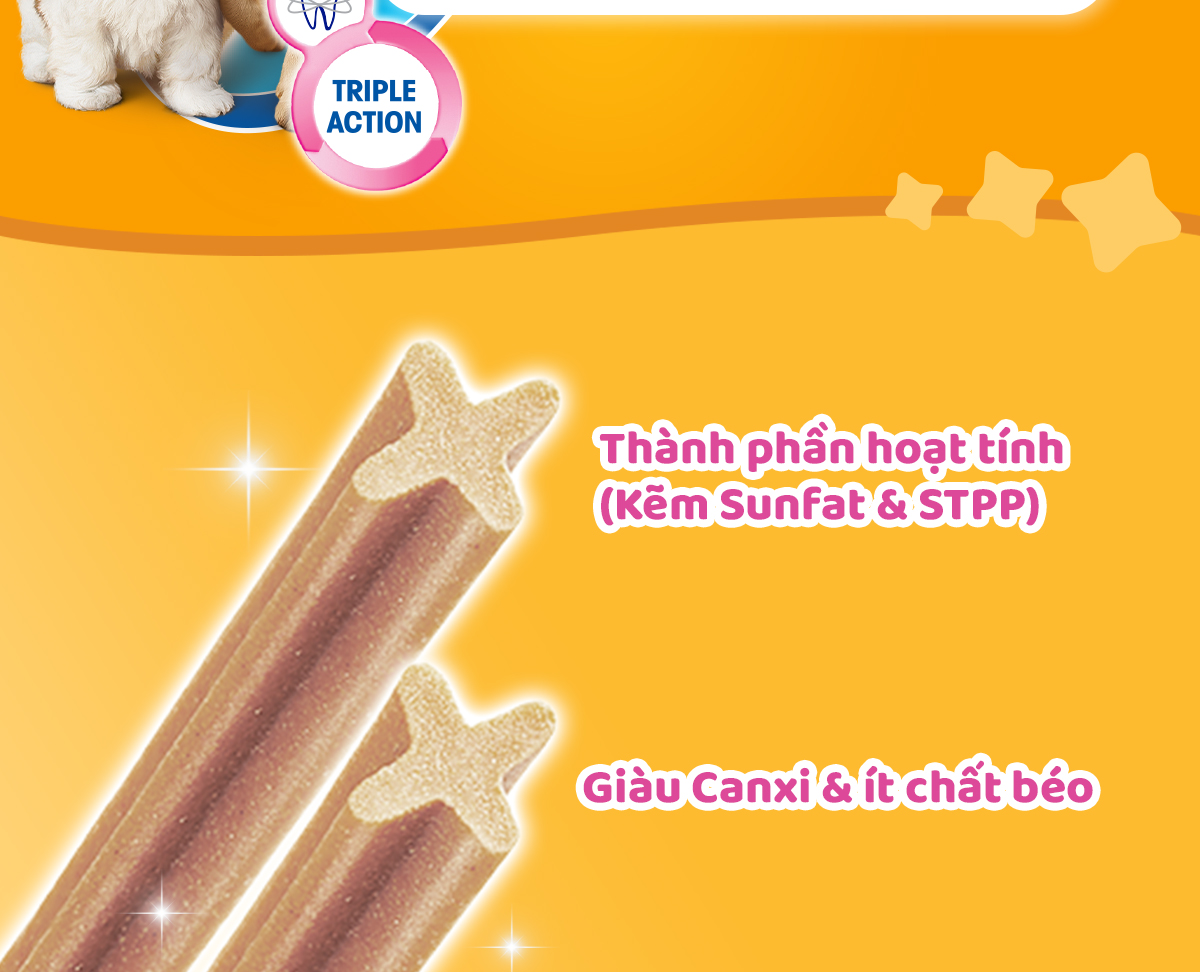 Bánh xương chó con PEDIGREE Dentastix hình chữ X