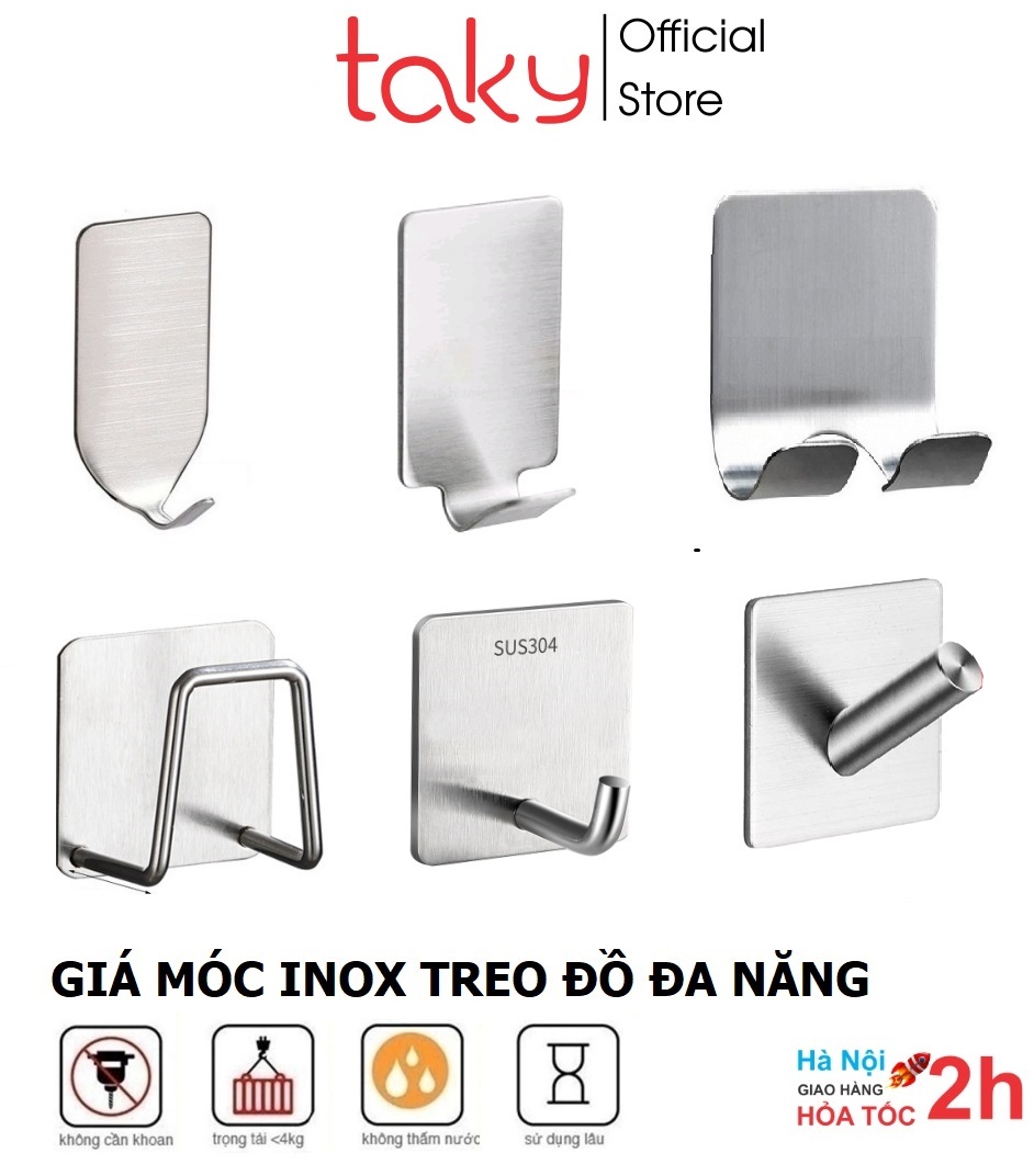 Mô tả Móc Dán Tường - Taky, Nhiều Loại Chịu Lực, Siêu Dính Với Miếng Dán, Treo Đồ Đa Năng, Tiện Dụng Gia Đình. 2000 - 1