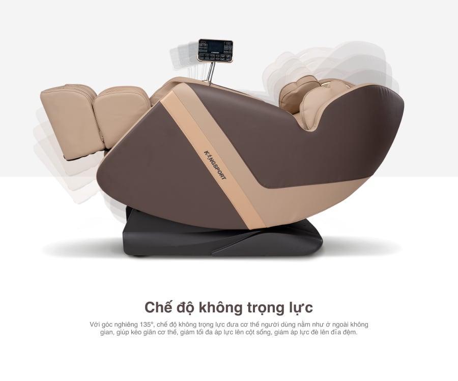Mô tả CHỈ GIAO MIỀN BẮC I Ghế massage toàn thân Kingsport G85 con lăn di động 3D, con lăn bắp chân chuyên biệt - 4
