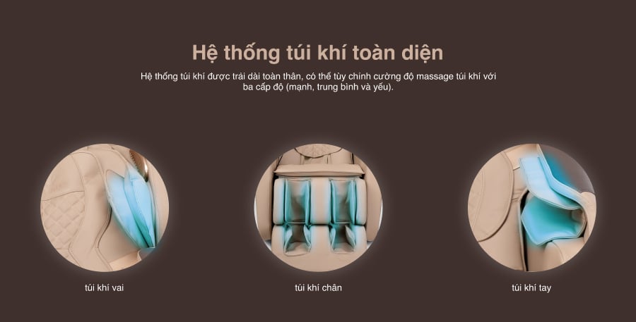 Mô tả CHỈ GIAO MIỀN BẮC I Ghế massage toàn thân Kingsport G85 con lăn di động 3D, con lăn bắp chân chuyên biệt - 6