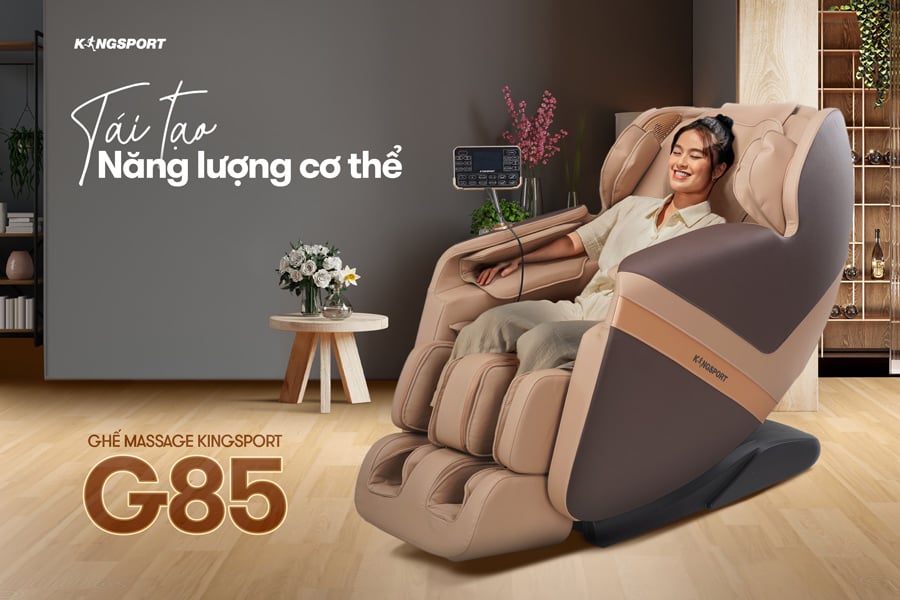 Mô tả CHỈ GIAO MIỀN BẮC I Ghế massage toàn thân Kingsport G85 con lăn di động 3D, con lăn bắp chân chuyên biệt - 10