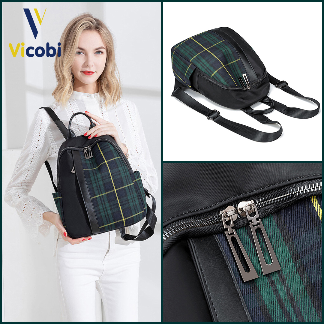 Balo nữ vải Oxford Carson Vicobi B4 - Góc nhìn 9