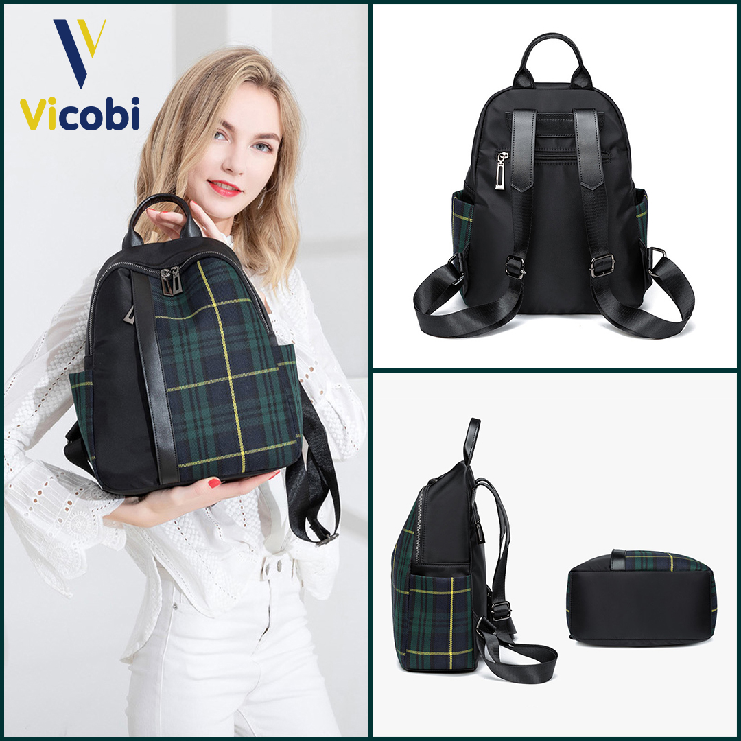Balo nữ vải Oxford Carson Vicobi B4 - Góc nhìn 12