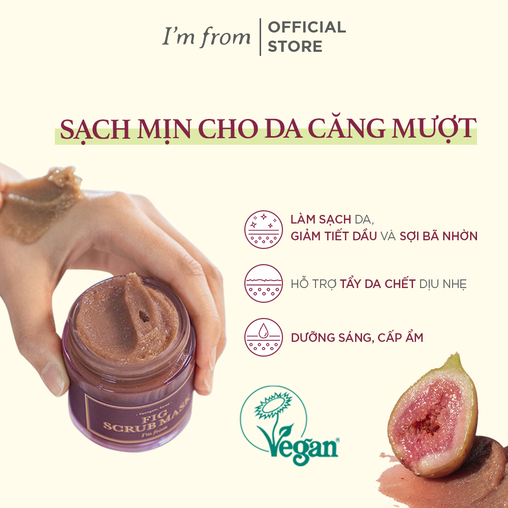 Mô tả [FLASH SALE] I'm From Mặt nạ tẩy da chết Fig Scrub Mask 120g - 2