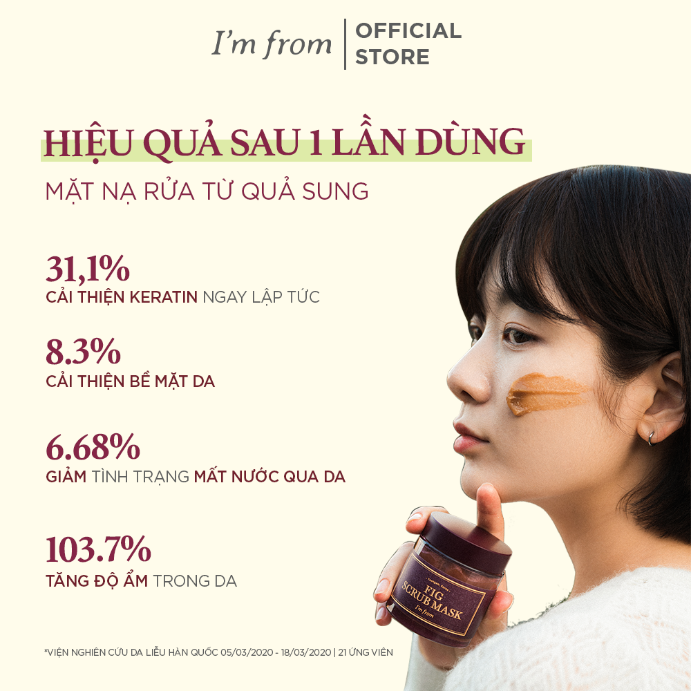Mô tả [FLASH SALE] I'm From Mặt nạ tẩy da chết Fig Scrub Mask 120g - 3