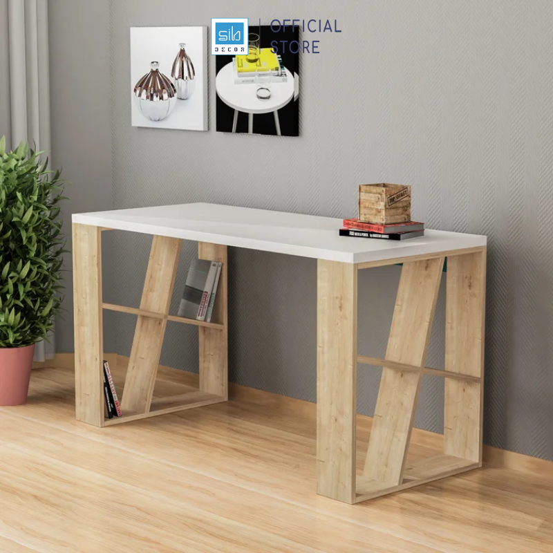 Mô tả Bàn Làm Việc Hiện Đại SIB Decor Với Mặt Bàn Dày 25mm, 2 Chân Cách Điệu Chắc Chắn BLV51 - 3