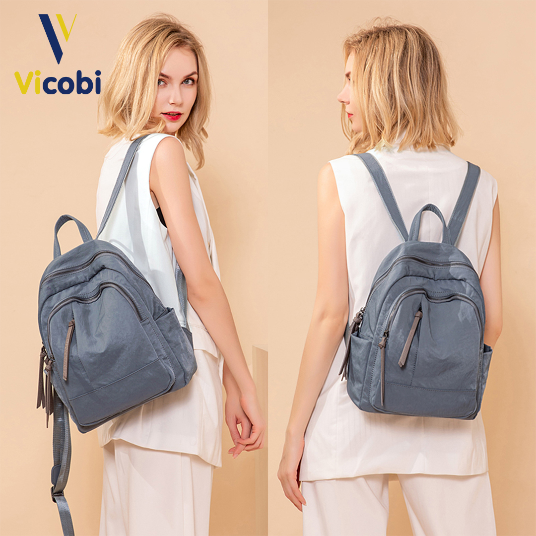 Mô tả Balo nữ vải Oxford Dever Vicobi B3, có 2 size to và nhỏ - 2