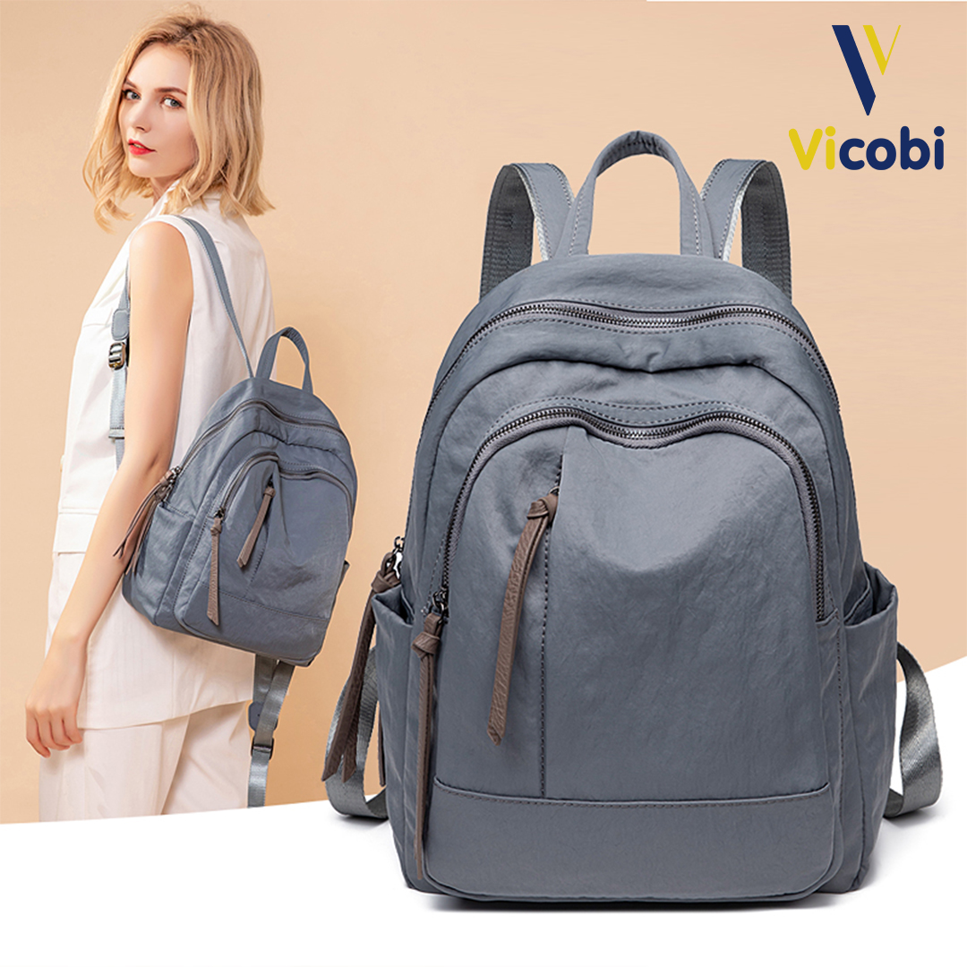 Mô tả Balo nữ vải Oxford Dever Vicobi B3, có 2 size to và nhỏ - 4
