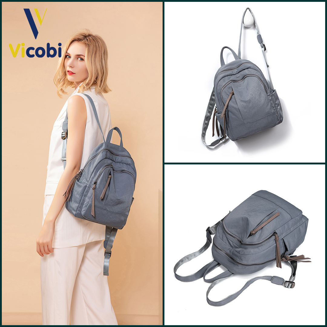 Mô tả Balo nữ vải Oxford Dever Vicobi B3, có 2 size to và nhỏ - 5
