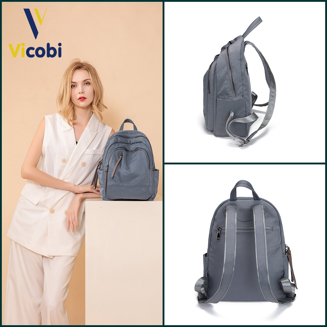 Mô tả Balo nữ vải Oxford Dever Vicobi B3, có 2 size to và nhỏ - 7