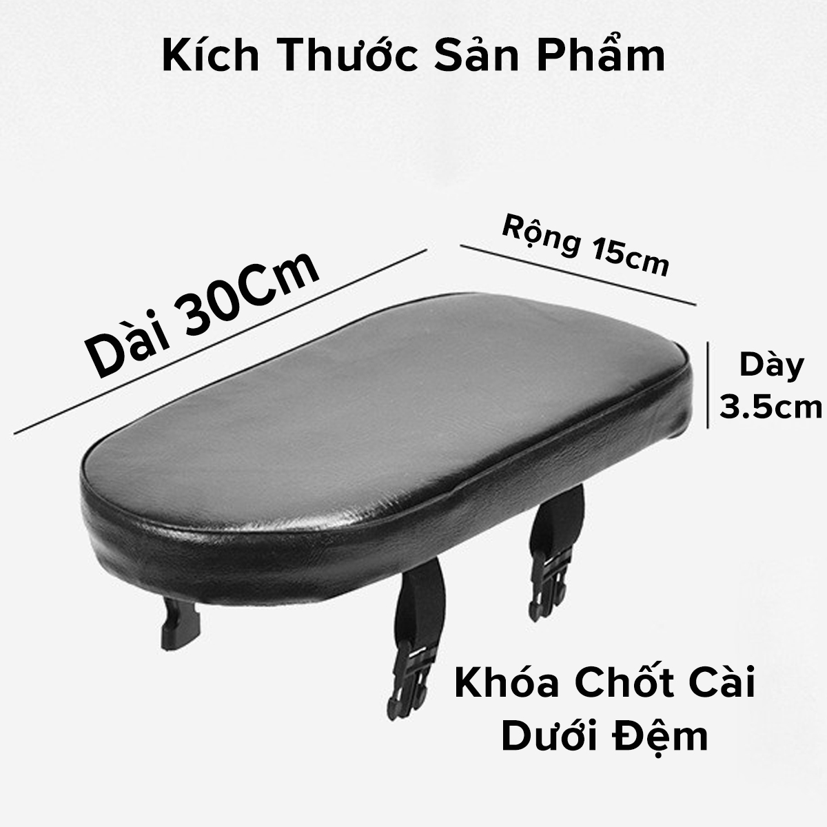 Mô tả Đệm Lót Yên Sau Xe Đạp Thể Thao, Lót Yên Xe Đạp Phía Sau Bọc Da PU Chống Nước Chống Bụi Bẩn Chính Hãng Amalife - 6