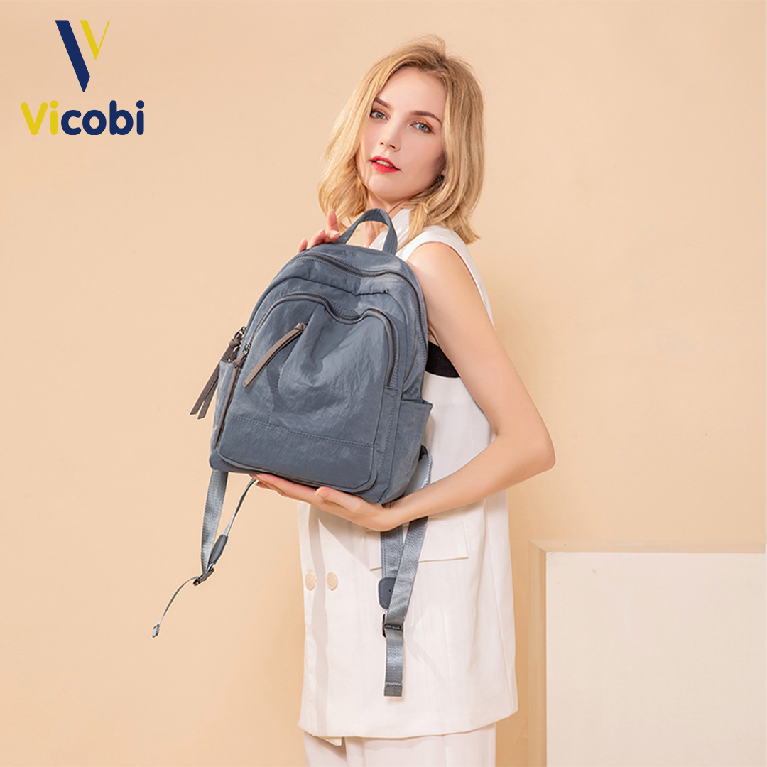 Mô tả Balo nữ vải Oxford Dever Vicobi B3, có 2 size to và nhỏ - 8