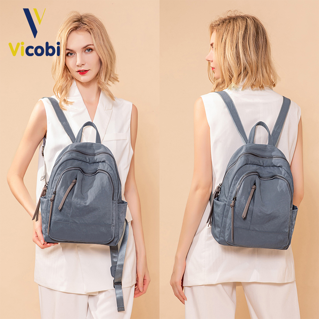 Mô tả Balo nữ vải Oxford Dever Vicobi B3, có 2 size to và nhỏ - 9