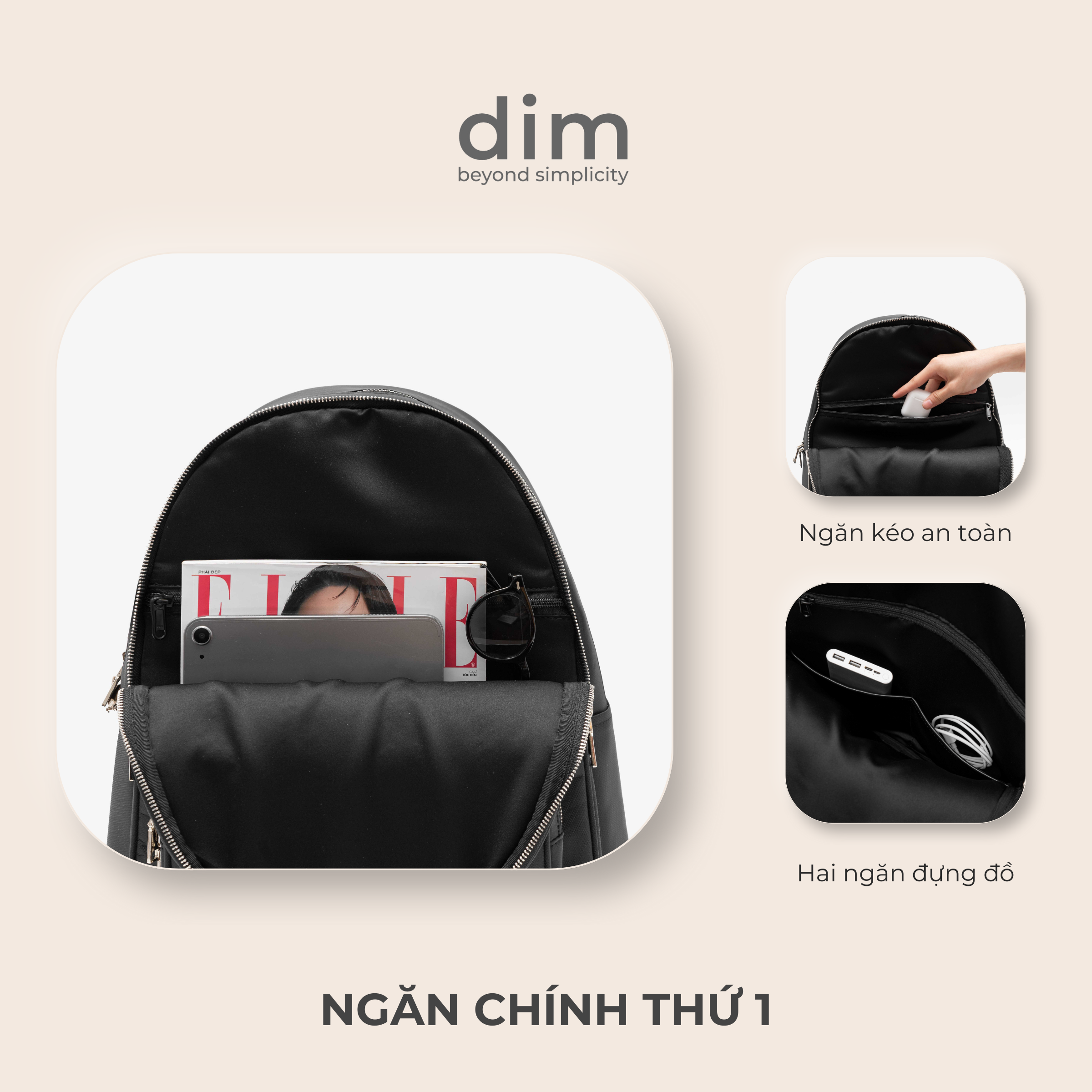 Mô tả Balo DIM Essential Backpack - 4