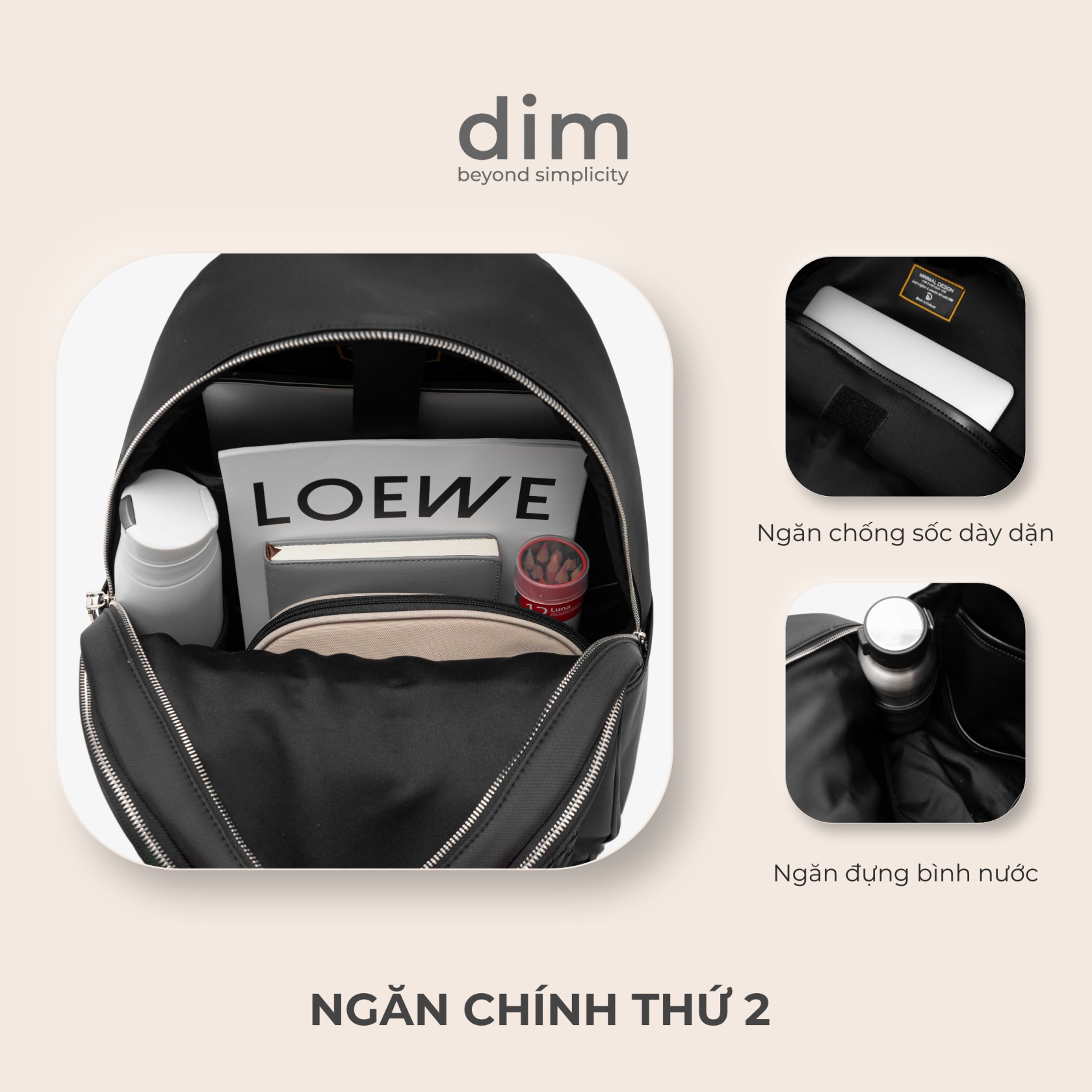 Mô tả Balo DIM Essential Backpack - 5