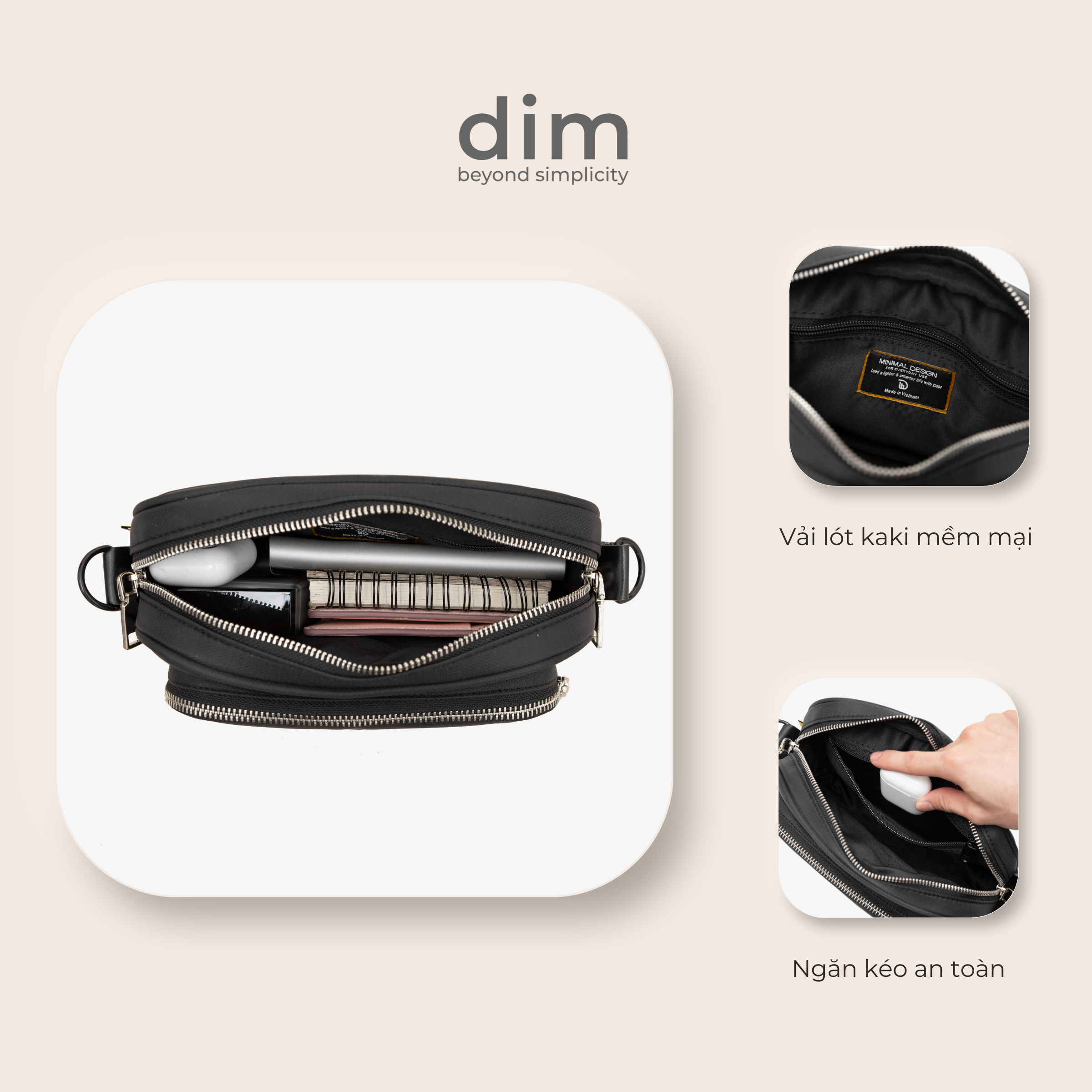 Mô tả Túi đeo chéo DIM Essential Bag - 4
