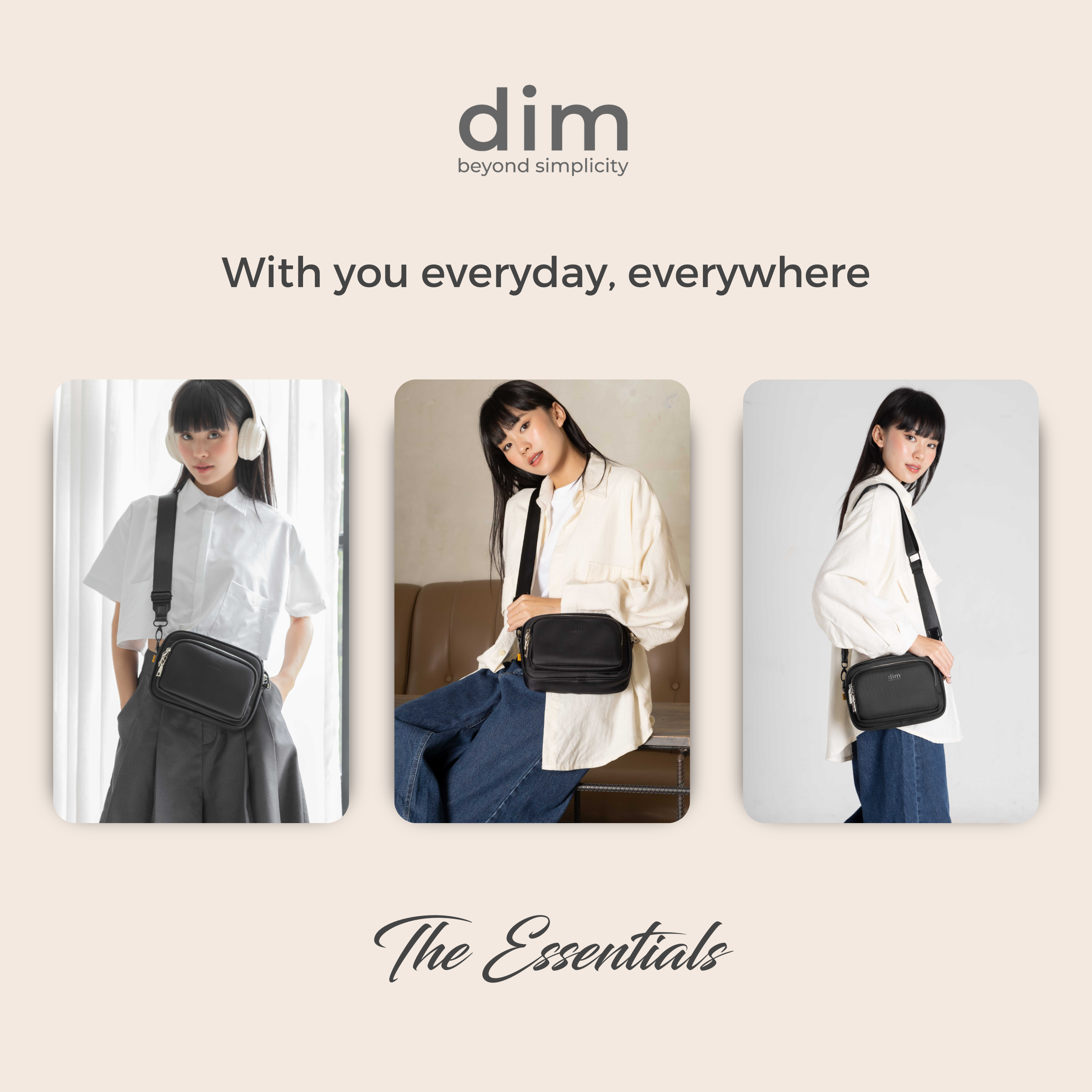 Mô tả Túi đeo chéo DIM Essential Bag - 5