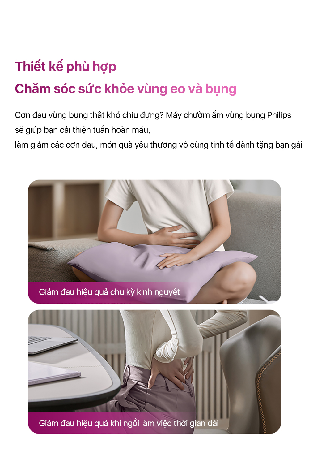 Máy Chườm Bụng Philips 4325 - 3 mức nhiệt