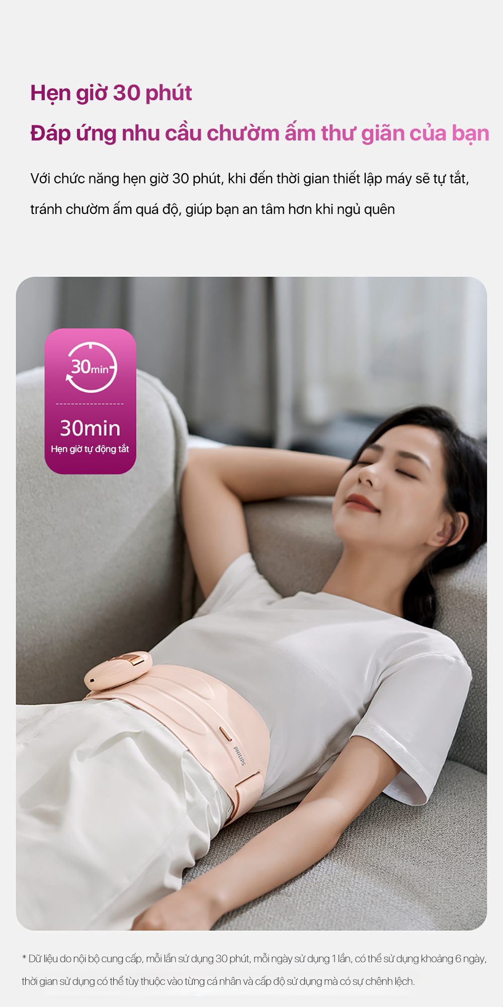 Máy Chườm Ấm Bụng PHILIPS 4325 - Giải pháp giảm đau