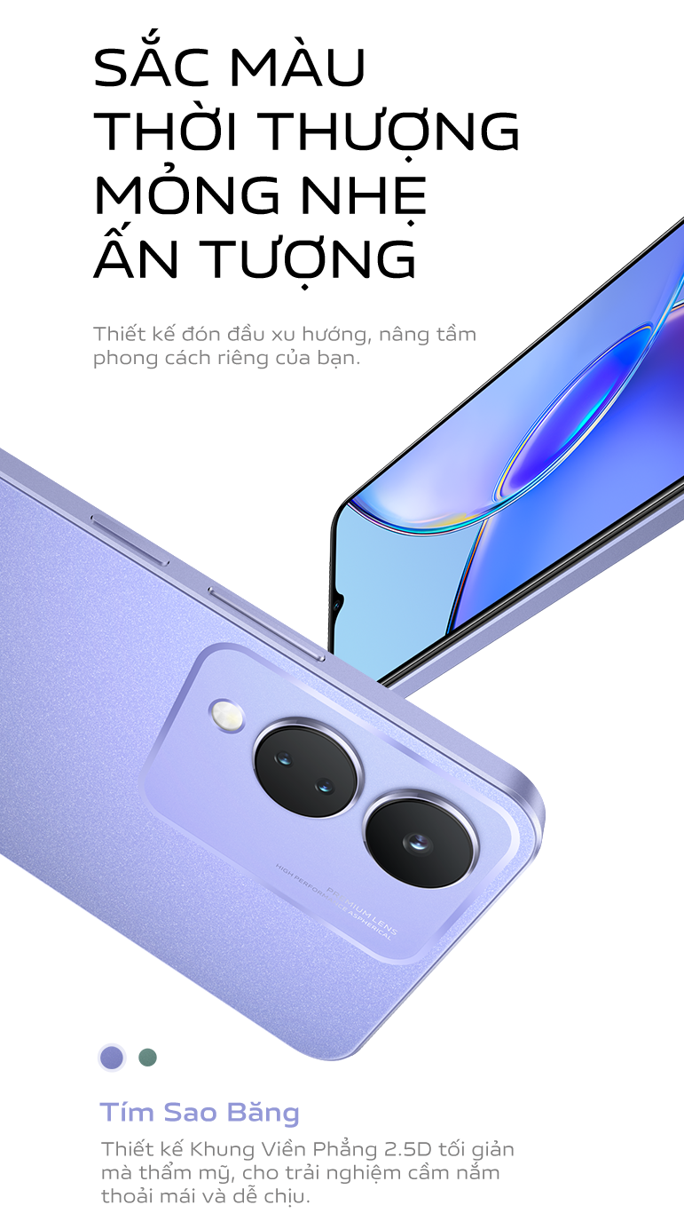 Mô tả Điện thoại vivo Y17s (4GB/128GB) - Hàng Chính Hãng  - 1 đổi 1 tháng đầu tiên - Bảo hành kỹ thuật 12 tháng - 3