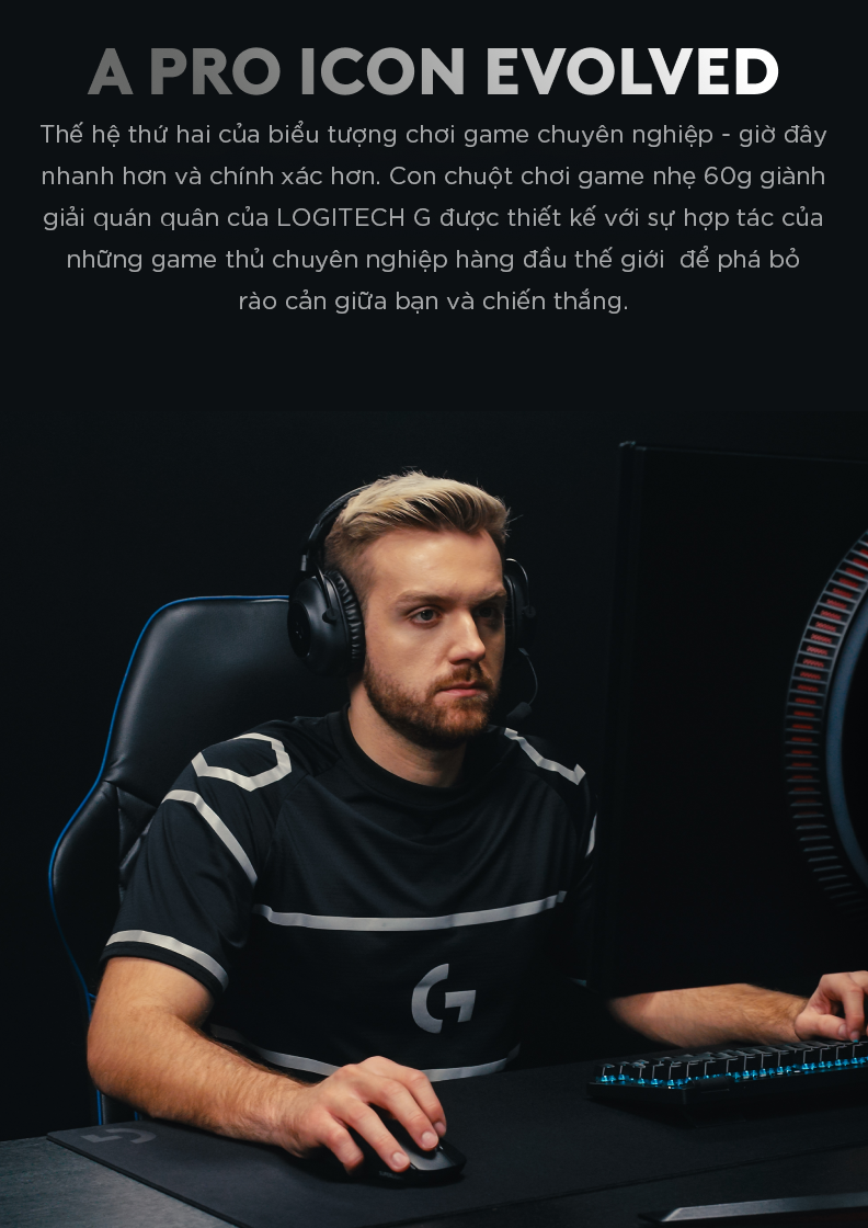 Mô tả Chuột gaming Logitech G PRO X SUPERLIGHT 2 Lightspeed Switch LightForce - 4
