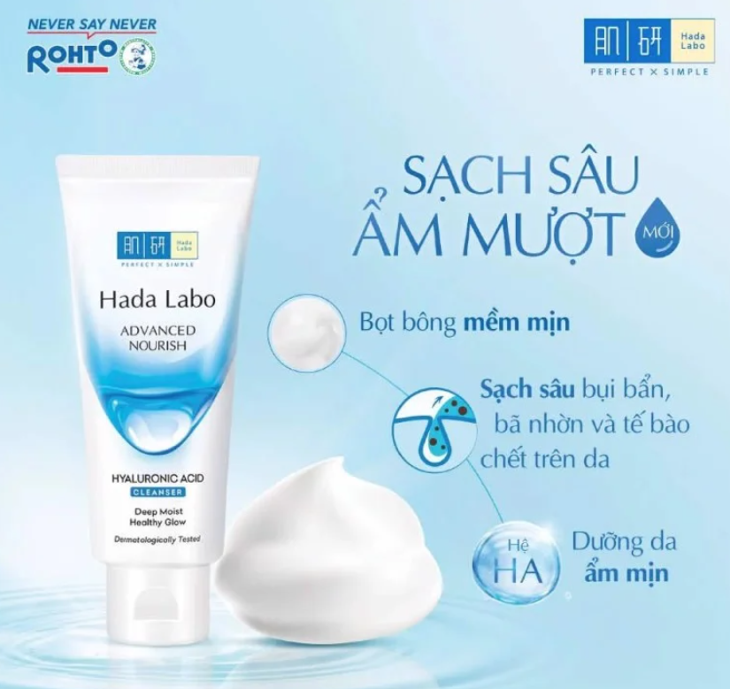 Mô tả Kem Rửa Mặt Dưỡng Ẩm Hada Labo (80g) - 1