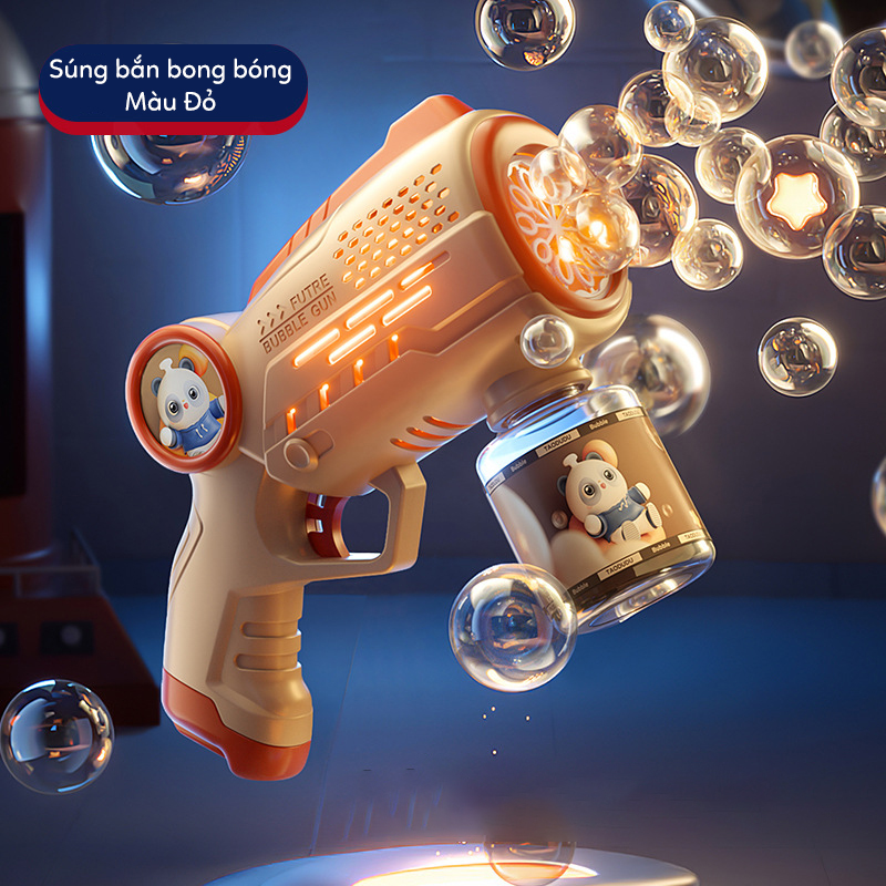 Mô tả Súng bắn bong bóng xà phòng thiết kế mới không bị rò rỉ nước, đồ chơi cho bé S-kids - 7