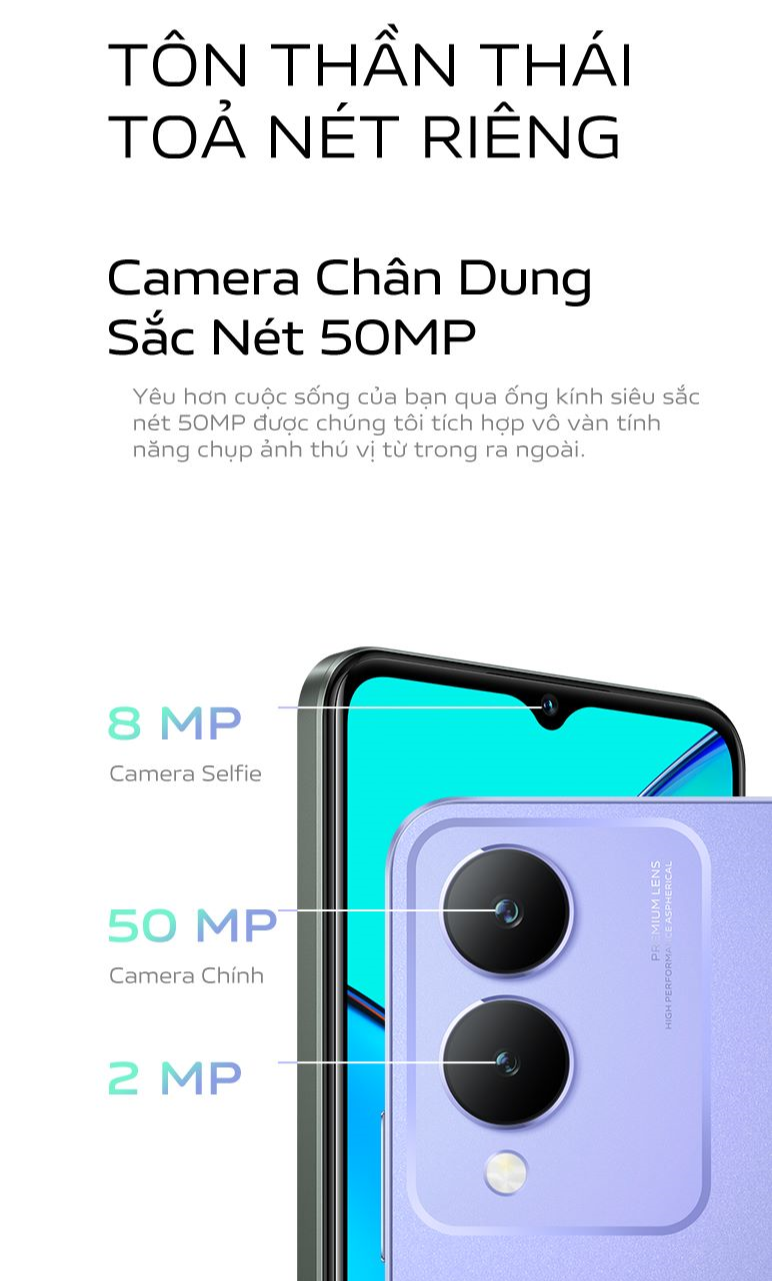 Mô tả Điện thoại vivo Y17s (4GB/128GB) - Hàng Chính Hãng  - 1 đổi 1 tháng đầu tiên - Bảo hành kỹ thuật 12 tháng - 6