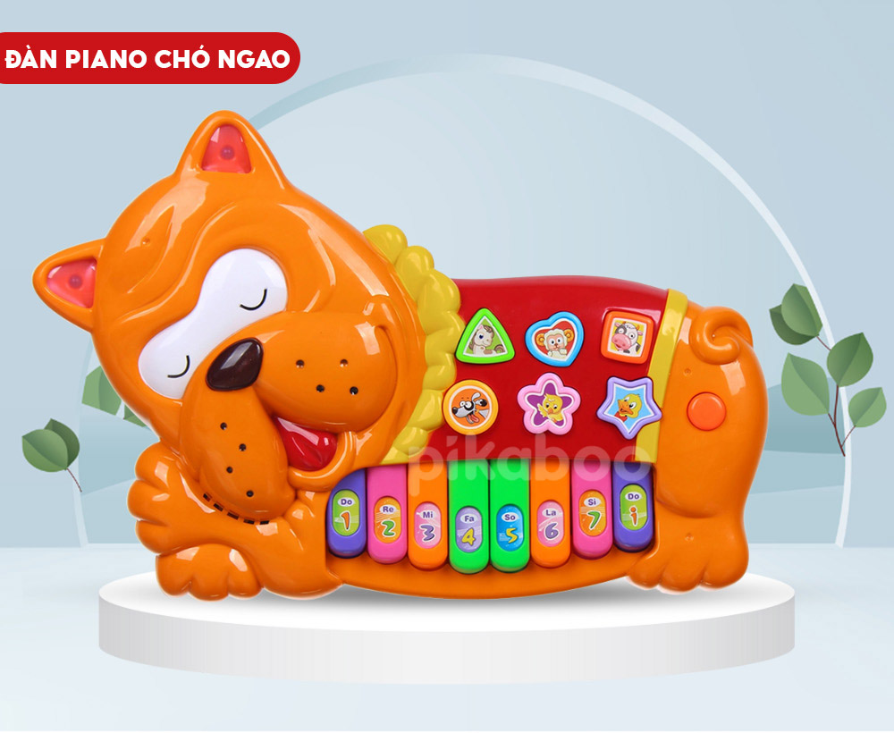 Mô tả Đàn piano cho bé Pikaboo cao cấp, âm thanh chất lượng, đèn led sáng nhấp nháy, nhiều chế độ - 7