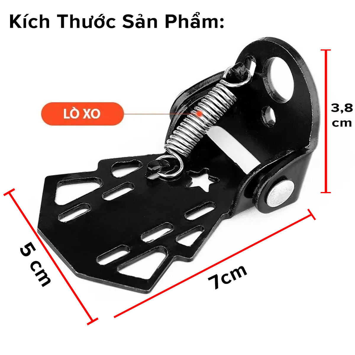 Mô tả Giá Để Chân Sau Xe Đạp Chịu Tải Trọng 100kg Có Thể Gấp Gọn – Bộ 2 Chiếc Giá Để Chân Chính Hãng Amalife - 2
