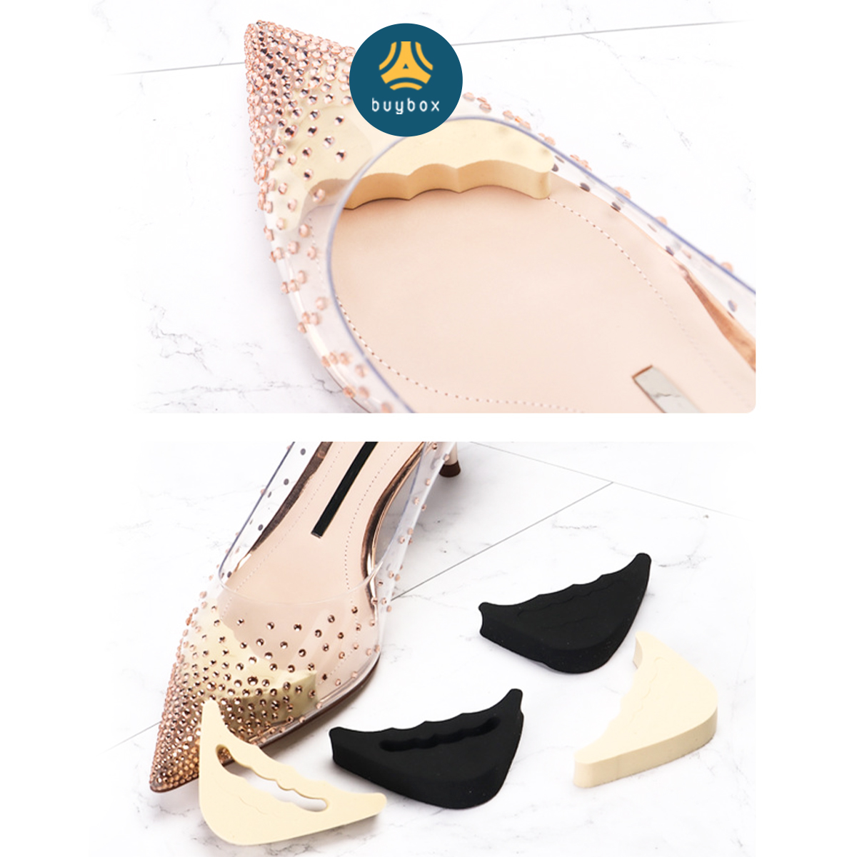 Mô tả Lót mũi giày cao gót cao su non đệm êm ngón chân - buybox - BBPK50 - 8