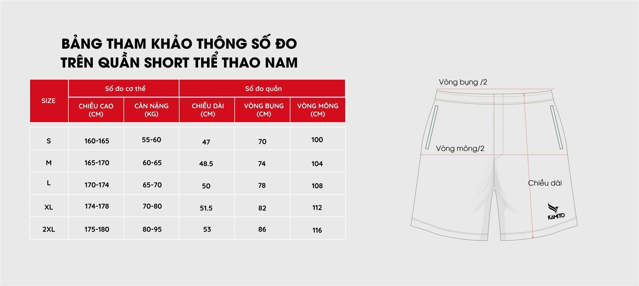 Mô tả Quần short thể thao Kamito mềm mại, thoáng khí, cực nhẹ - 2