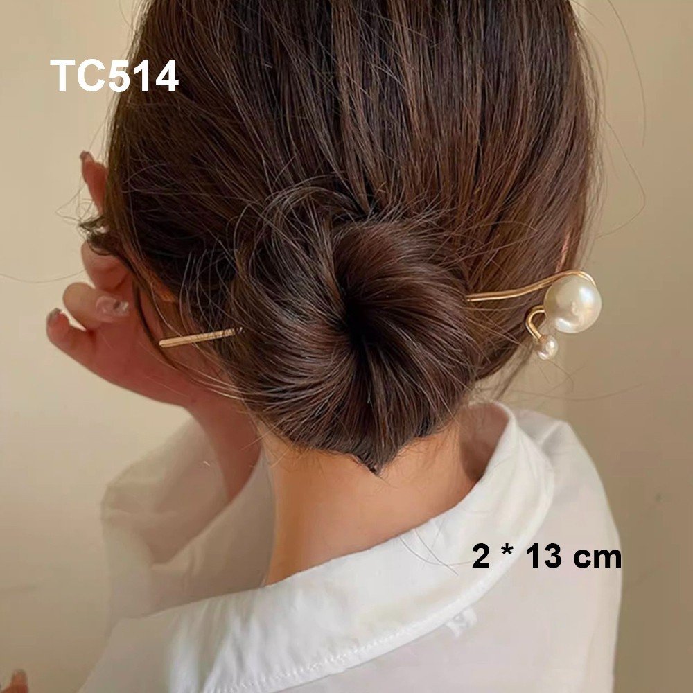 Mô tả GOTI – Trâm Cài Tóc Gọng Kim Loại Trắng Bạc Đơn Giản Thanh Lịch Làm Quà Tặng Cho Nữ TC543 - 3
