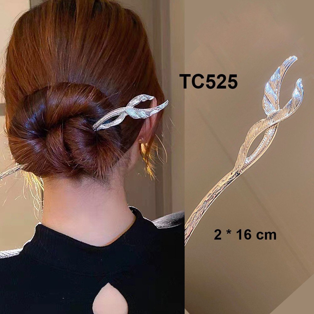 Mô tả GOTI – Trâm Cài Tóc Gọng Kim Loại Trắng Bạc Đơn Giản Thanh Lịch Làm Quà Tặng Cho Nữ TC543 - 6