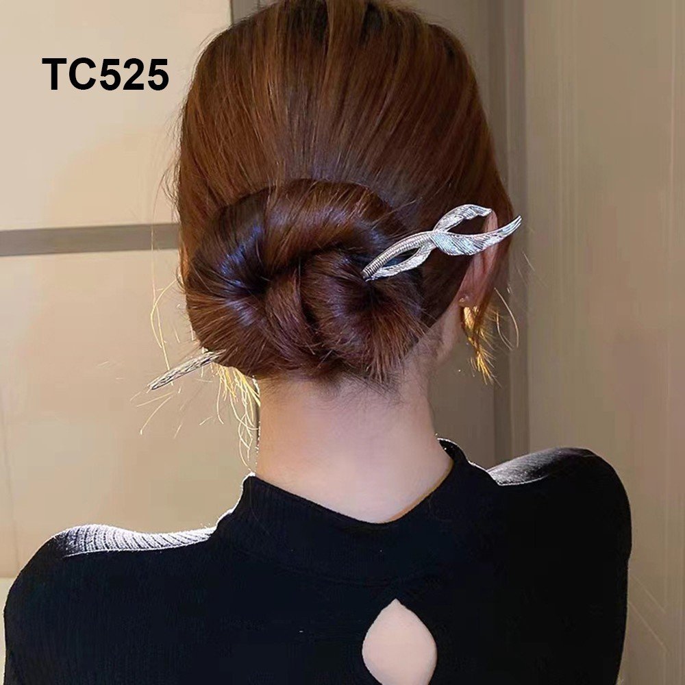 Mô tả GOTI – Trâm Cài Tóc Gọng Kim Loại Trắng Bạc Đơn Giản Thanh Lịch Làm Quà Tặng Cho Nữ TC543 - 7