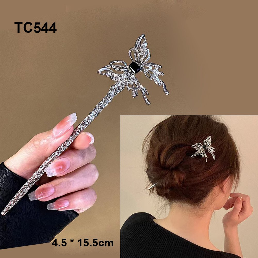 Mô tả GOTI – Trâm Cài Tóc Gọng Kim Loại Trắng Bạc Đơn Giản Thanh Lịch Làm Quà Tặng Cho Nữ TC543 - 2
