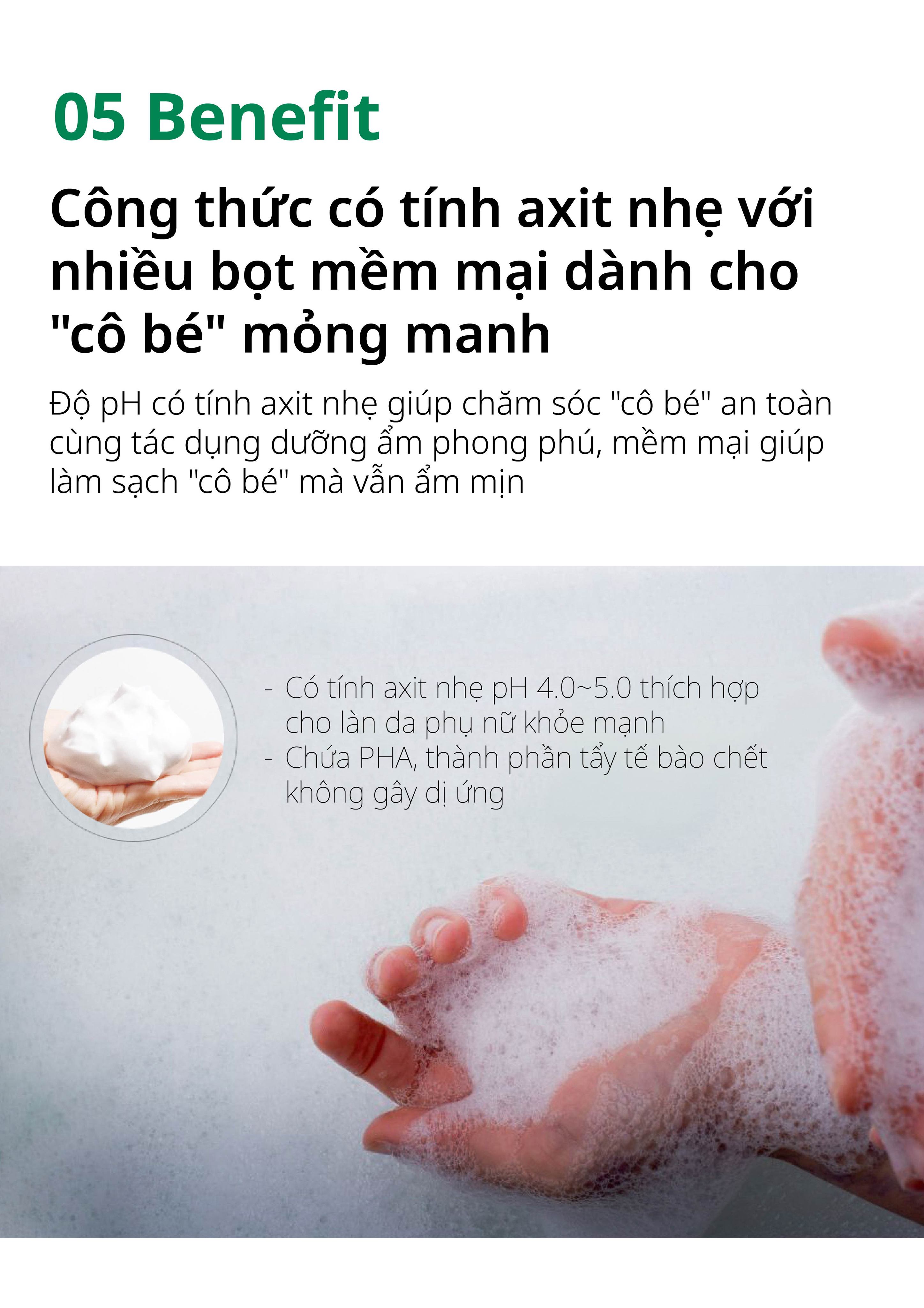 Mô tả Dung dịch vệ sinh phụ nữ Innergam Vegan Moisture Feminine Foam Wash 200ml - 9