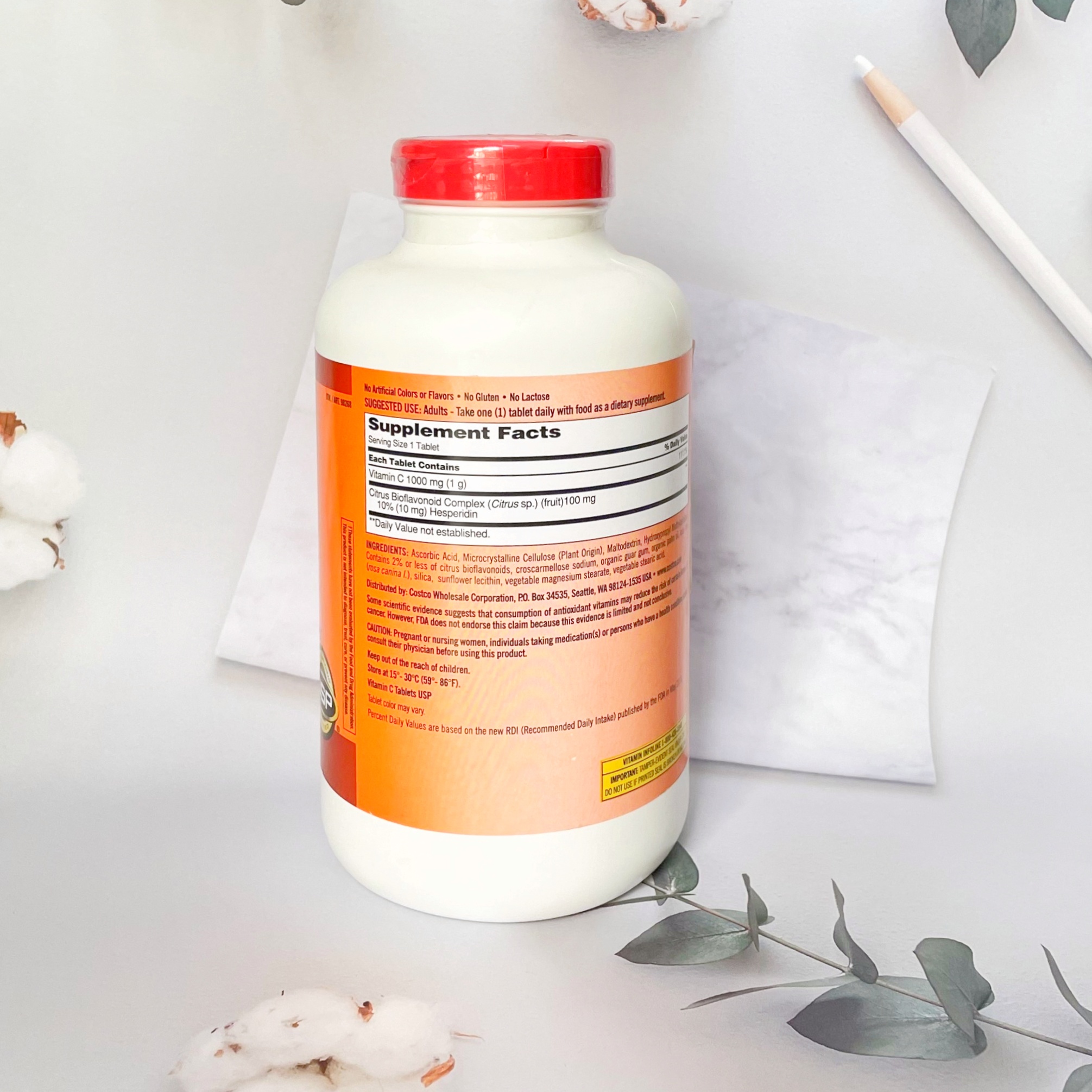 Mô tả Viên vitamin c Kirkland Signature 1000mg sáng da chống lão hóa hộp 500 viên extaste - 4