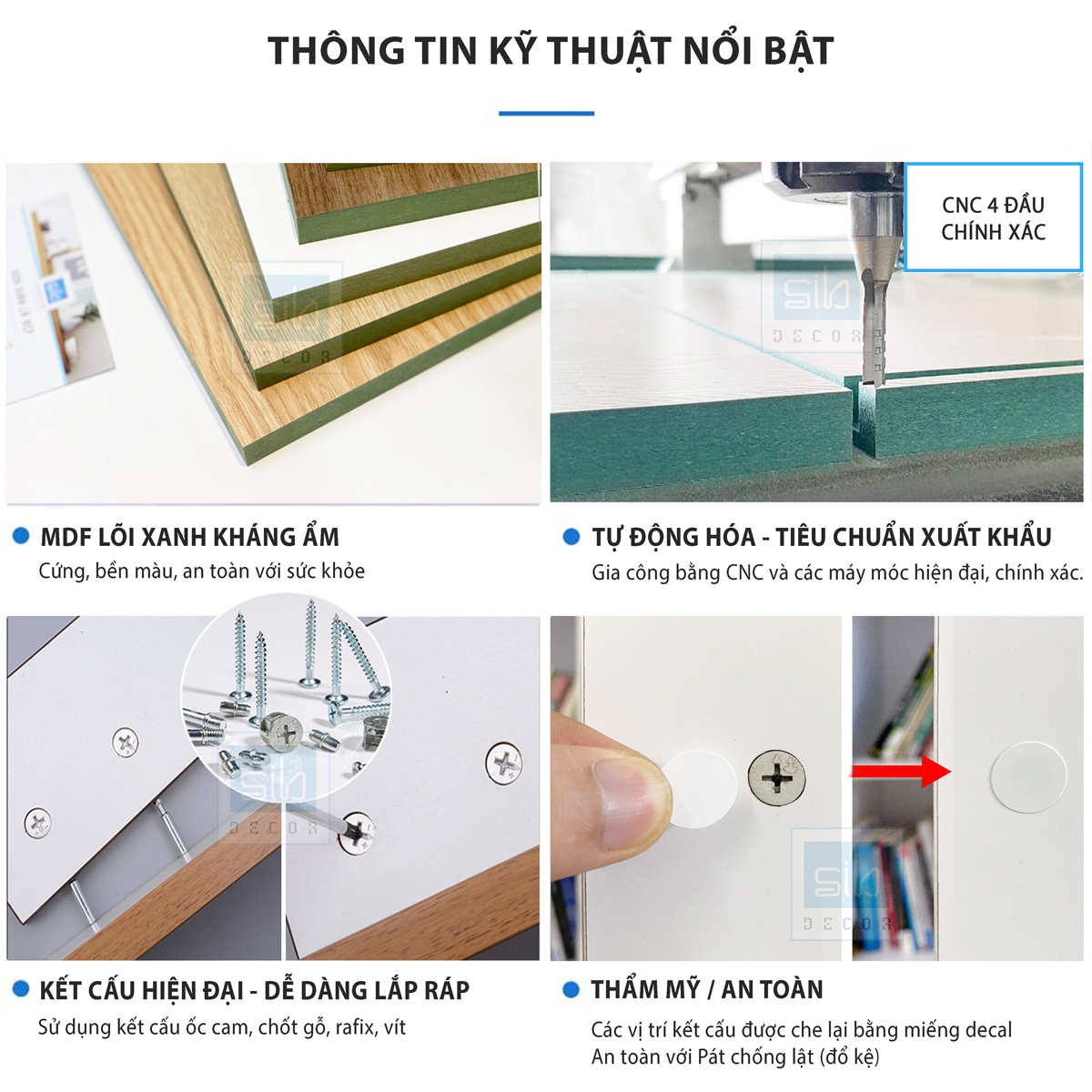 Cách sắp xếp bàn làm việc với Bộ 3 Kệ Để Màn Hình SIB Decor KDB10