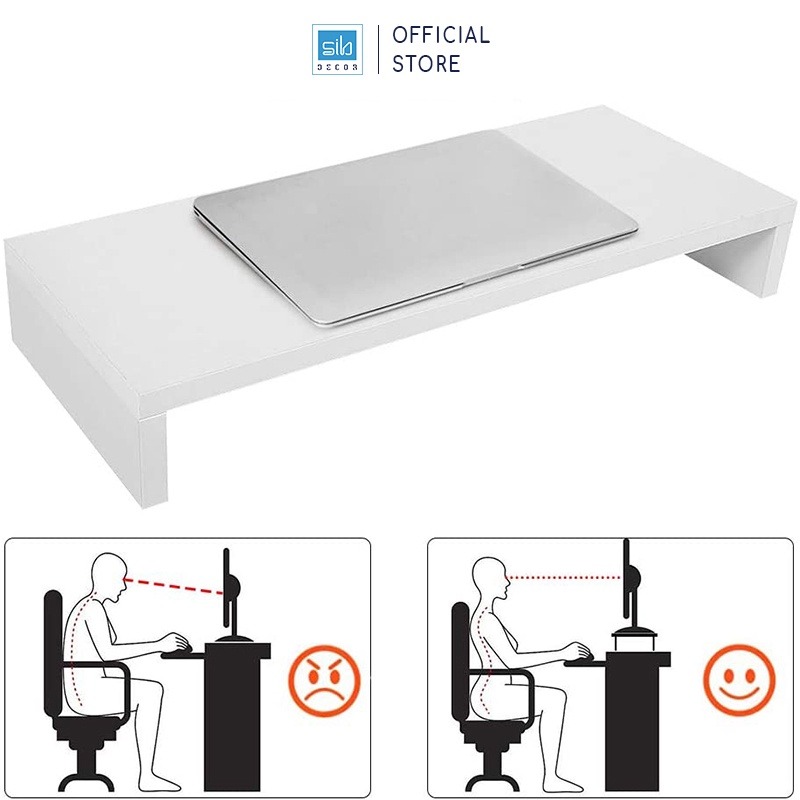 Mô tả Kệ Màn Hình Để Bàn Làm Việc Đơn Giản SIB Decor KDB23 - 2