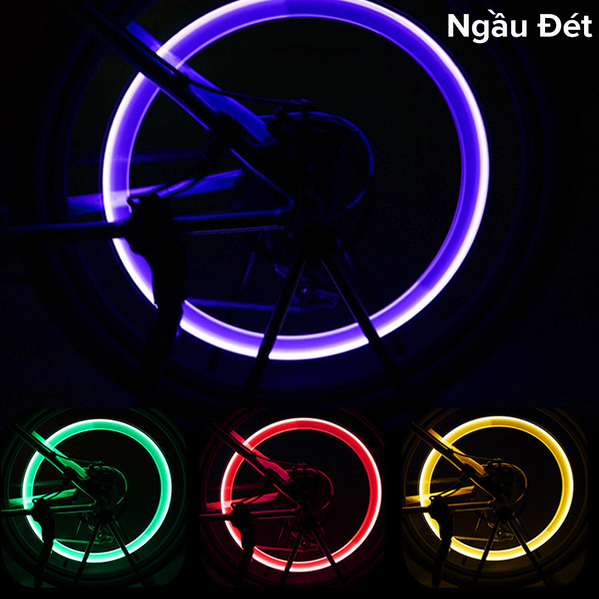 Mô tả Đèn Gắn Van Xe Đạp – Bộ 2 Chiếc Đèn LED Neon Gắn Van Xe Đạp Xe Máy Ô Tô Thể Thao Ngầu Lòi Chính Hãng Amalife - 8