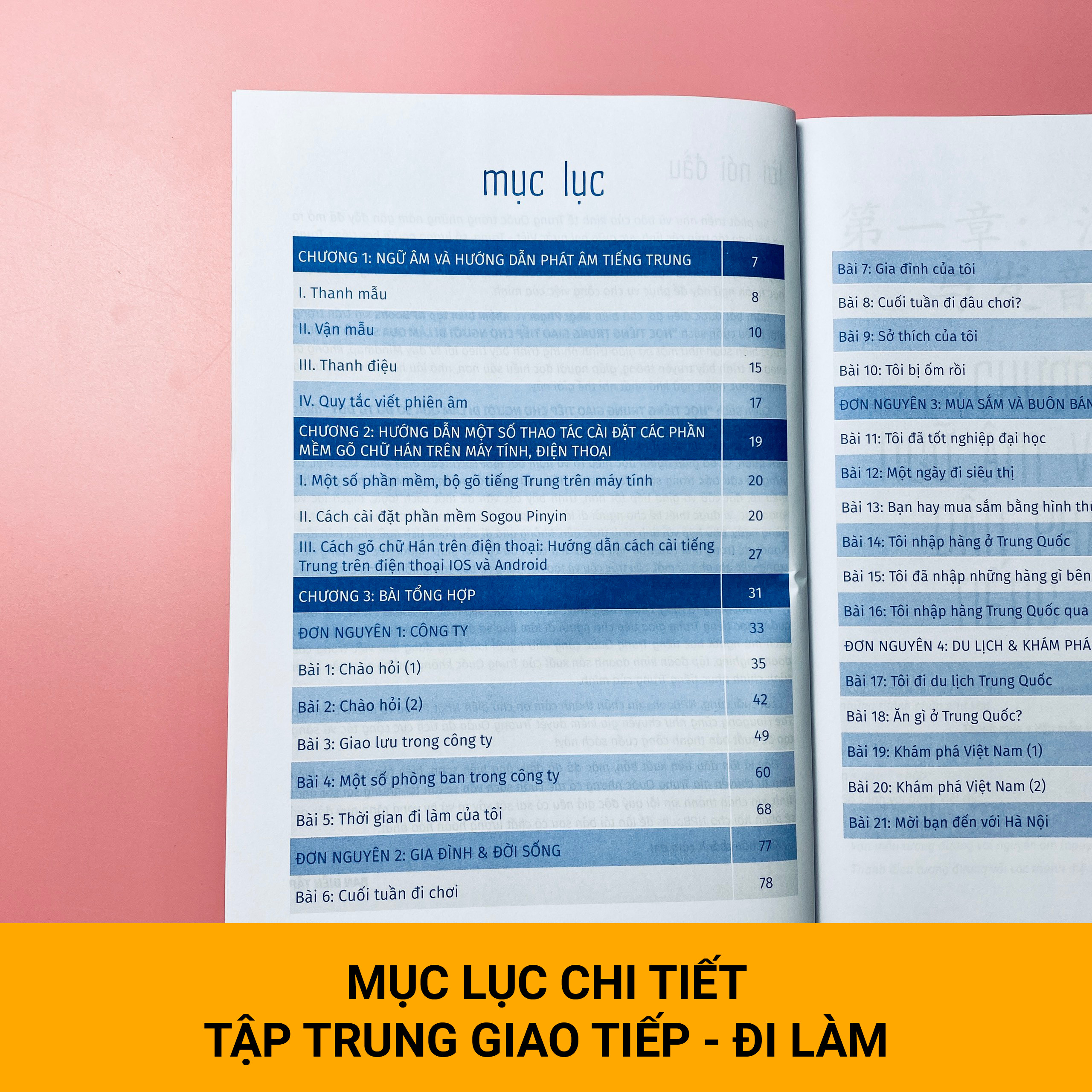 Mô tả COMBO sách giáo trình tiếng Trung giao tiếp cho người đi làm (0-HSK4) - 1