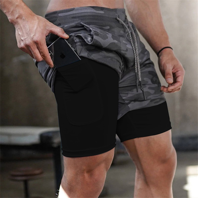 Mô tả Quần Chạy Bộ Nam Bảo Hành 12 Tháng Quần Thể Thao Nam 2 Lớp Polyester Thoáng Khí Có Túi Điện Thoại Cleacco 585 Boro Sport - 3