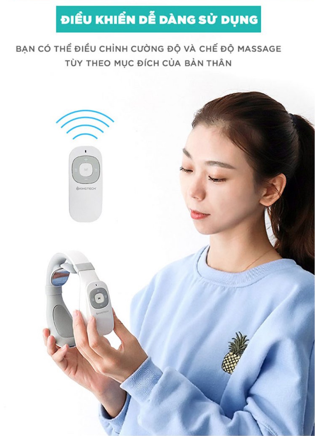 Mô tả Máy Massage Cổ Vai Gáy Chuyên Sâu KINGTECH ST-304 - Giảm Đau Mỏi Hiệu Quả Bằng Xung Điện Kết Hợp Nhiệt Trị Liệu - 6