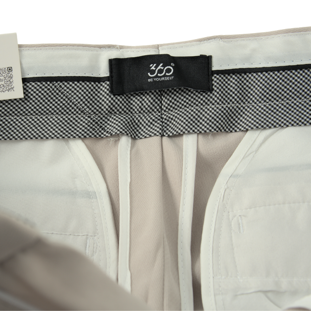Mô tả Quần âu nam màu be hàng xưởng xuất dư quần tây dài form slim crop vải dày dặn chống nhăn quần âu cạp ép cao cấp - 2