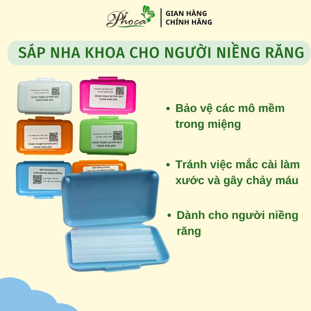 Sáp nha khoa cho người niềng răng By Phoca, hương trái cây dành cho ...