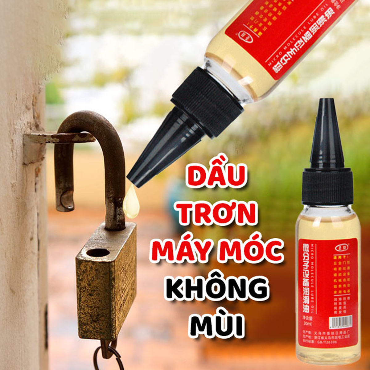 Mô tả Dầu Nhớt Tra Xích Xe Đạp, Vòng Bi, Động Cơ, Máy Móc, Ổ Khóa 60ml Chống Han Gỉ Bôi Trơn Máy Móc Chính Hãng Amalife - 4